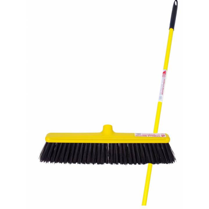 RED GORILLA BROOM AND HANDLE 50CM YELLOW