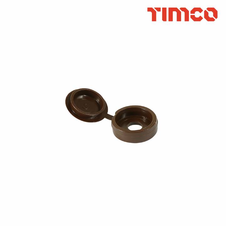 SMALL HINGED SCREW CAP BROWN