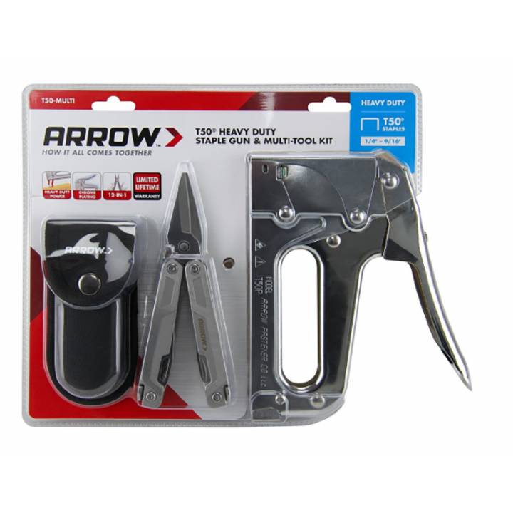 ARROW T50 STAPLER & MULTI TOOL KIT